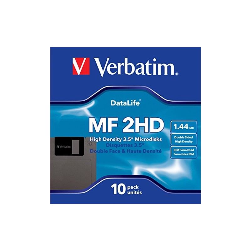 Verbatim 87410 MF2HD 3.5 Inch DS/HD IBM 1.44 MBDiskettes (Pack