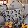 Judge Non-Stick Bun Tin with 12 Cups, Dishwasher Safe, 34cm