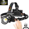 Headlamp Rechargeable,Super Bright Led Head Lamp With Motion Sensor,10 Modes,125°Adjustable