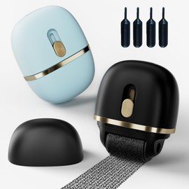 Lomil Identity Protection Roller Stamps 2 Pack - Confidential Roller Stamp with 4 Refills - Wide Identity Theft Protection Stamp for ID Blockout, Privacy & Security(Black+Blue)