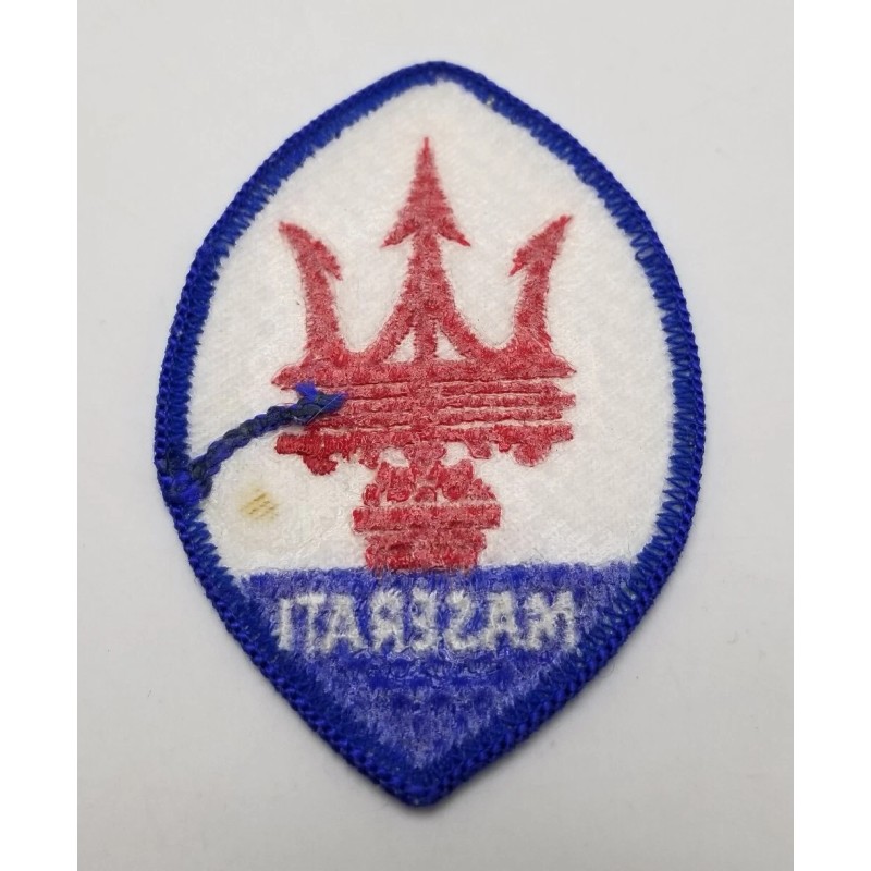 Retro Maserati Logo Auto Embroidered Patch Iron Sew On Vintage