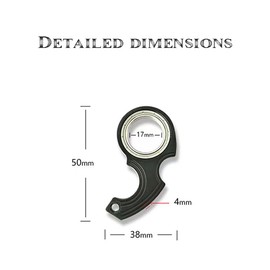 2 Keyrings with Rotating Function, Portable Finger Spinner Stress Relief for Children and Adults