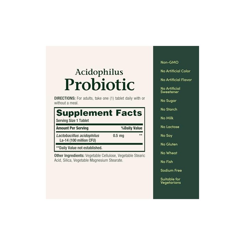 Natures Bounty, Suplemento Dietético de Probióticos, Apoya la Salud Digestiva