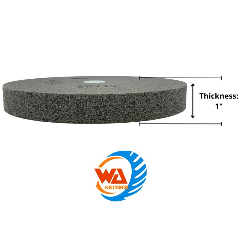 WA 8" Inch Bench Grinding Wheel, High-Density Nylon Fiber Silicon