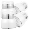 VICASKY 4pcs Portable Airless Pump Lotion Dispenser Refillable Cream Containers