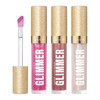 REVLON Super Lustrous Glimmer Gloss Gift Set, 3-Piece, Non-Sticky Lip