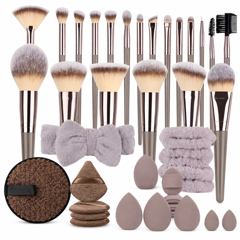 Premium Makeup Brush Set for Face & Eye Application -