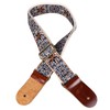 Embroidered Ukulele Strap Ethnic Style Adjustable Length Nylon Leather Comfortable