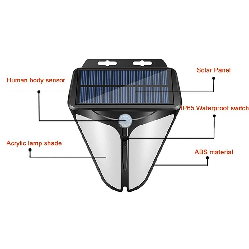 Aolyty Solar Strobe Warning Lights 90DB Alarm Outdoor,4 Working Modes