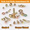 859PCS Grade 8 SAE Bolt Assortment Kit with Storage Box,