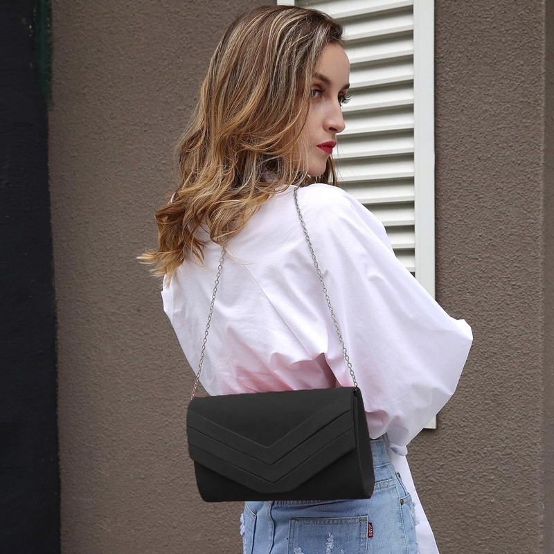 Milisente Solid Evening Clutch Bags For Women Party Wedding Cocktail