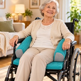 Wheelchair Anti-Side Support Pillow for Elderly Care – Padded Posture Positioning Cushion with Back & Side Support for Improved Sitting Comfort and Stability