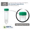 SPL 50ml Conical Centrifuge Tube PP/HDPE with PP Racks, Sterile,