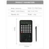 LZX-28 Calculator with Writing Tablet Portable Dual Function Calculator with