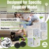 16+16 Pcs Dog Water Fountain Filters Compatible with Feelneedy FN-W18