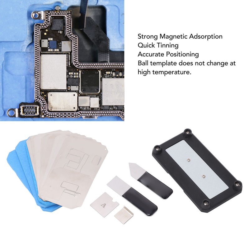 BGA Reball Stencil Reballing Rework Strong Magnetic Accessory Set Kit
