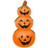 5 FT Halloween Inflatable 3-Tier Stacked Pumpkins Outdoor Yard Decorations