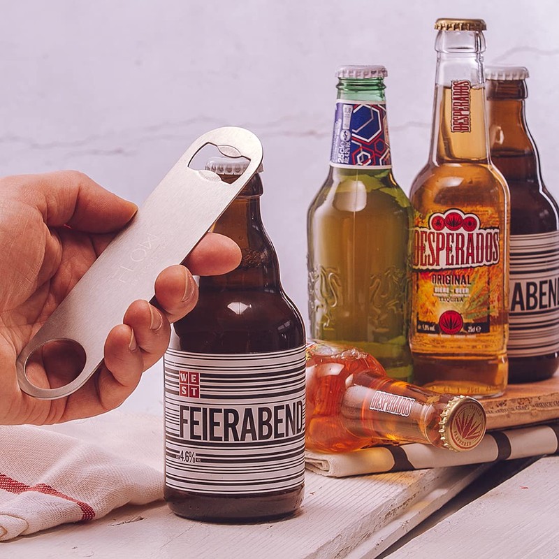 FLOW Barware Bar Blade, 18cm Steel Bottle Opener | Heavy