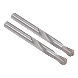 sourcing map Cemented Carbide Twist Drill Bits 8mm Metal Drill Cutter for Stainless Steel Copper Aluminum Zinc Alloy Iron 2 Pcs