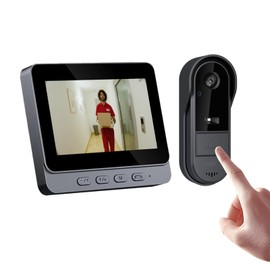 Winnes Timbre con Video Inalámbrico, Vedioportero con Cámara, Voz de 2 Vías