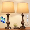 Upgraded Touch Lamps for Night Stands Set of 2 -