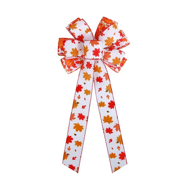 Large Maple Burlap Bows Fall Maple Wreaths Bows Party Tree