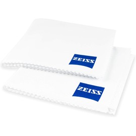 ZEISS MicroFiber Lens Cleaning Cloth (Pack of 2) JUMBO SIZE