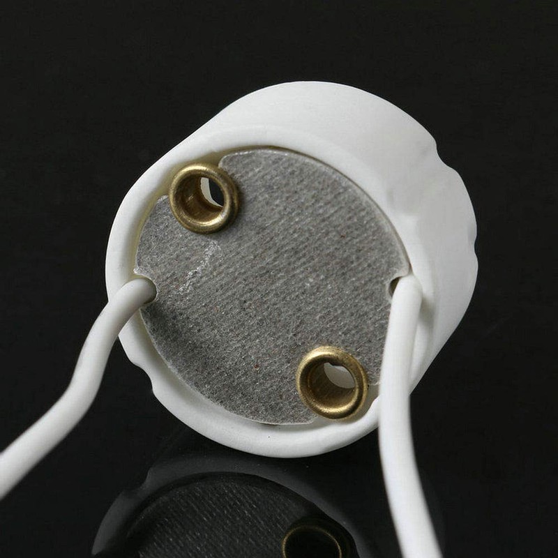 Fjiangyi 50 PCS GU10 Halogen Light Lamp Holder Wire Connector