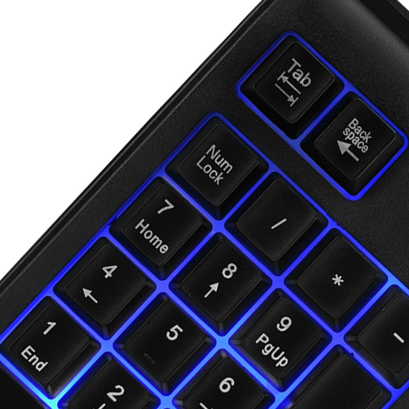 19-key 3-Color USB Numeric Keypad Mechanical Touch Feeling 10 Million