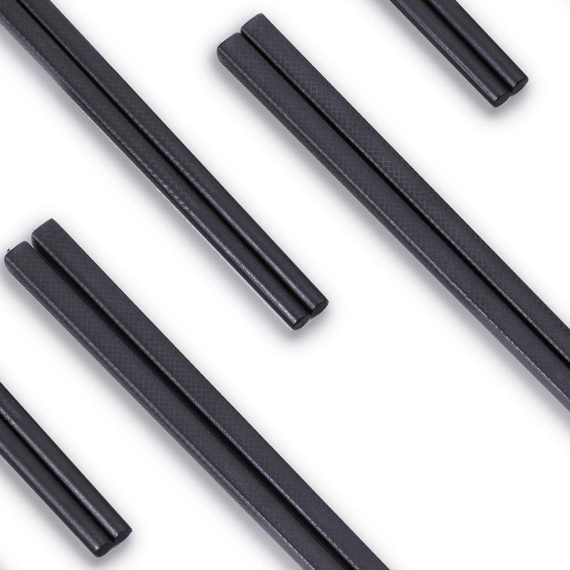 Boao 12 Pairs Reusable Fiberglass Chopsticks, Dishwasher Safe Lightweight Chopsticks
