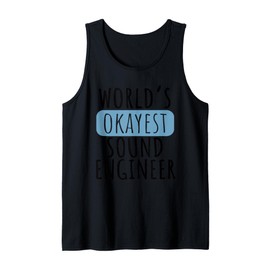 Worlds Okayest Police Officer Funny DJ Music Producer Tank Top