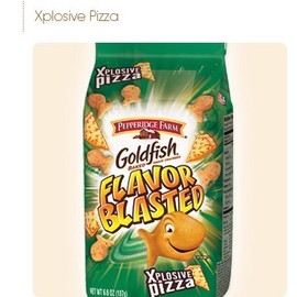 Pepperidge Farm, Goldfish, Flavor Blasted, XPlosive Pizza, 6.6oz Bag (Pack of 4)