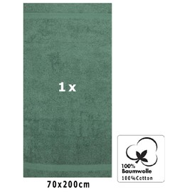 Betz XXL Sauna Towel, Bath Towel, Beach Towel, 100% Cotton Terry Cloth, Size 70 x 200 cm, Fir Green