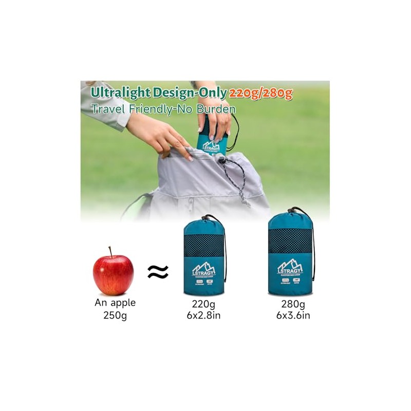 Ultralight Satin Sleeping Bag Liner for Travel and Camping