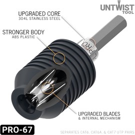 Untwist Tool PRO-COMBO Quickly Separates CAT5e, CAT6, CAT6A, & CAT7