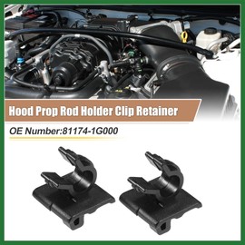 Motoforti 2pcs Hood Prop Rod Holder Clip Retainer No.81174-1G000 for Kia Rio 2006-2011 for Hyundai Accent 2006-2011 Long-Lasting
