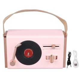 Retro Bluetooth Speaker Vintage Small Portable Bluetooth Speaker Supports Card USB Flash Drive for Outdoors Home