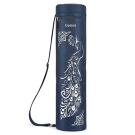 Gonex Yoga Mat Bag, Yoga Mat Carrier Full-Zip Exercise Yoga Mat Carry Bag for Women Men with 2 Multi-Functional Storage Cargo Pockets Extra Wide Adjustable Shoulder Strap