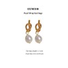 Pearl Earrings for Women Big Pearl Drop Earrings Dainty Gold