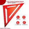 Carpenter Square 12 Inch &7 Inch,Aluminum Rafter Square Carpenter for