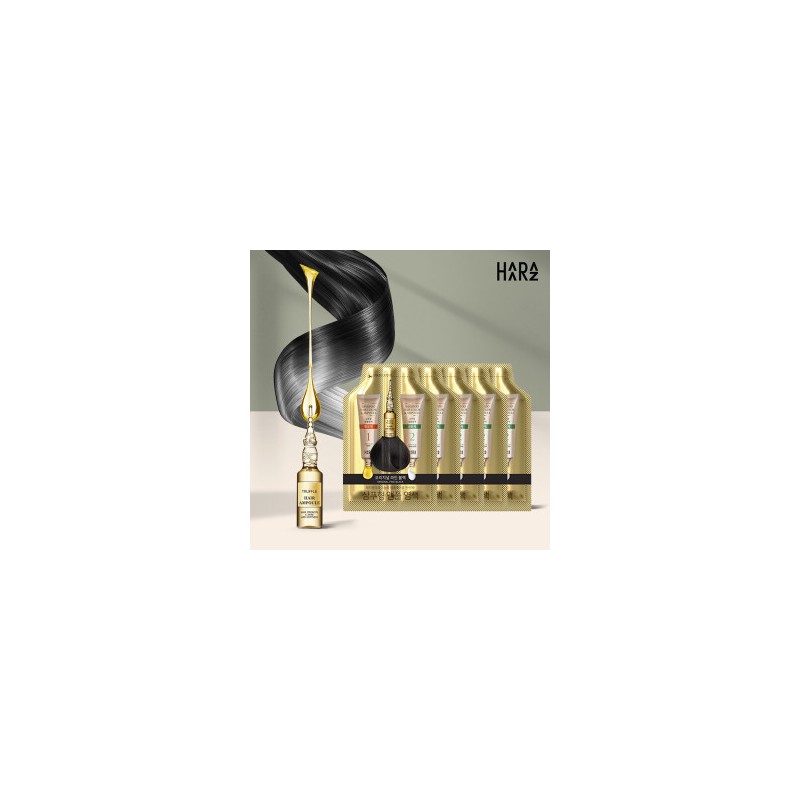 Haraz Shampoo Ampoule Hair Color 5 Pack Natural Brown /