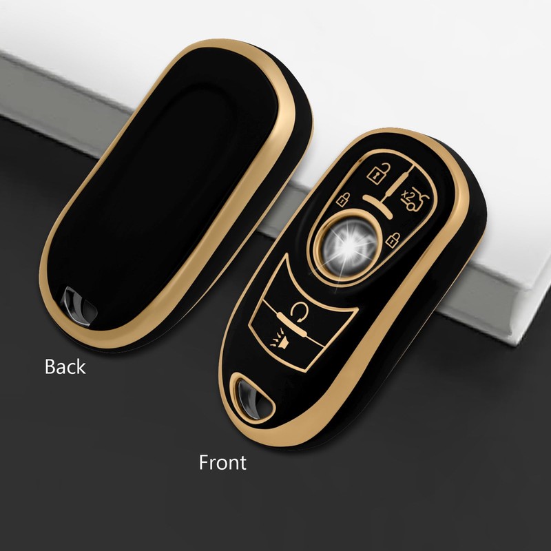 WORCAS for Buick 6 Button Key Fob Cover Soft TPU
