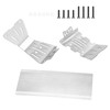 RC Car Skid Plate Set, daitoku Stainless Steel Chassis Armor