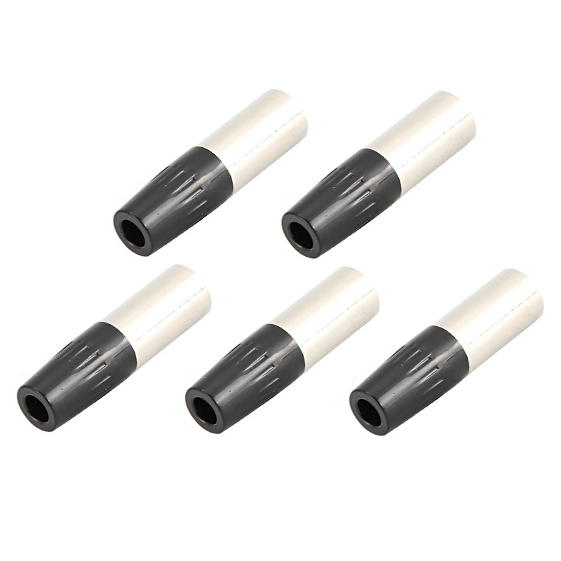 5pcs 4Pin XLR Connector Mini Male Microphone Cable Adapter MIC