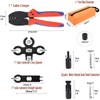 QeeHeng Solar Crimping Pliers Solar Connectors Kit, with 10 Pairs