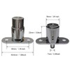VictorsHome Push Plunger Lock 19x23mm Cylinder Head Chrome Plated Zinc