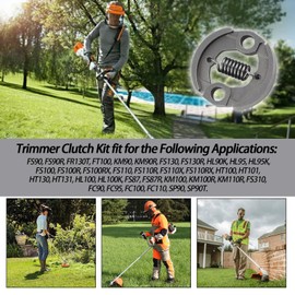 XTPTFABS Trimmer Clutch KIT 4180 160 2000,4180-162-1000,0000-961-0601,0000-958 Compatible with Stihl fs90r,FC90,fs100r,fs110r,fs130r,ht101 131,fs91r fs111(Clutch KIT)