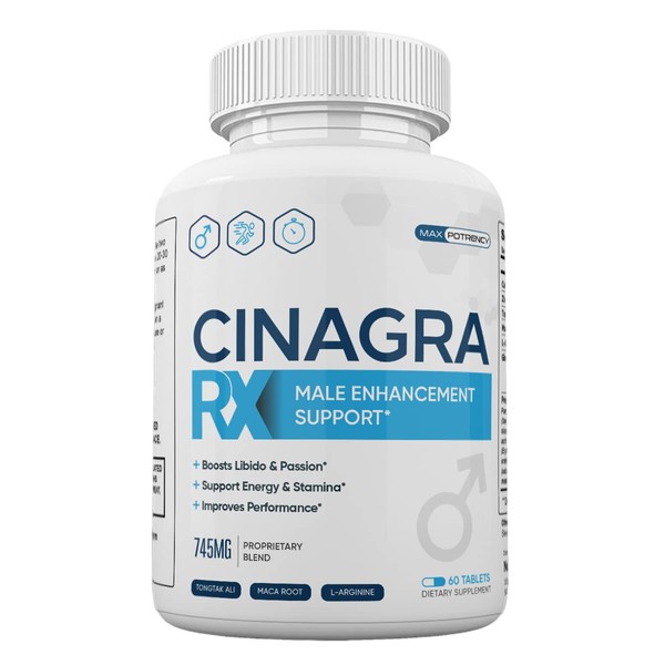 Nutra City Cinagra RX Pills, Conagra RX, 60 Count 60 Count (Pack of 1)