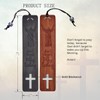 Simuel Bible Bookmark, 2 Pieces Wooden Christian Bookmarks for Women,