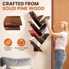 FreshDecor Tree Bookshelf, 7-Tier Wall Mounted Bookshelf Tree – Natural